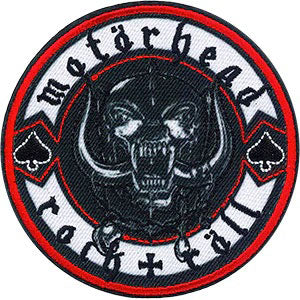 Motorhead Rock & Roll Embroidered Patch Front