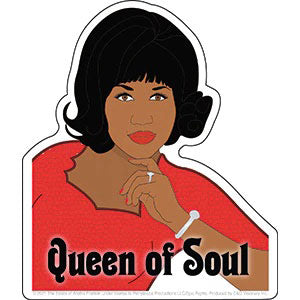 Aretha Franklin Queen of Soul Sticker Front