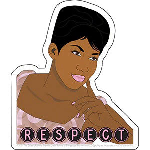 Aretha Franklin Respect Sticker Front