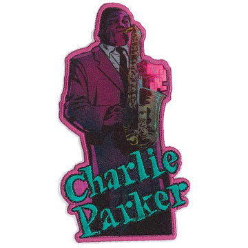 Charlie Parker Sax Vibes Embroidered Patch Front