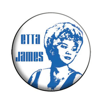 Etta James Stencil Button Front