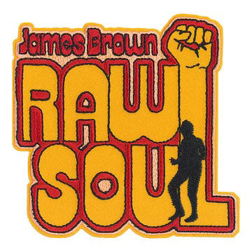 James Brown Raw Soul Embroidered Patch Front