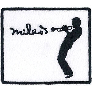 Miles Davis Silhouette Embroidered Patch Front