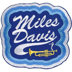 Miles Davis Blues Embroidered Patch Front