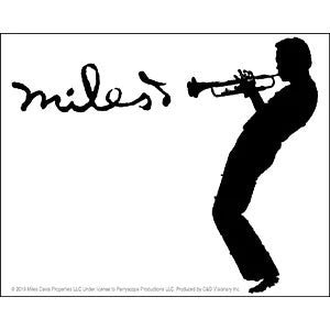 Miles Davis Logo Sticker Front