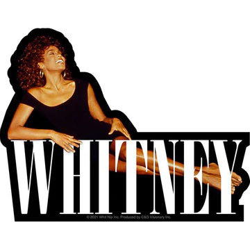 Whitney Houston Smiling Star Sticker Front