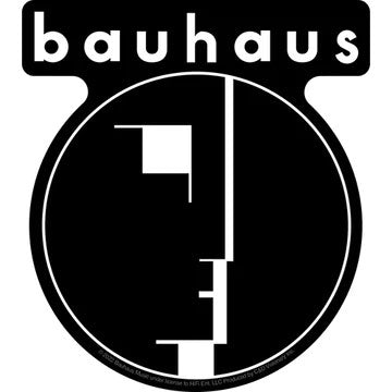 Bauhaus Logo Sticker Front