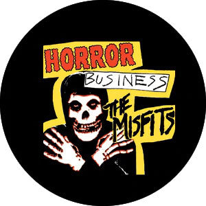 Misfits Horror Business Button Front