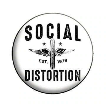 Social Distortion Moto Wings Button Front