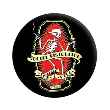 Social Distortion Por Vida Button Front