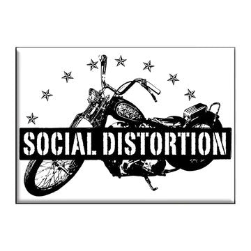 Social Distortion Moto Stars Logo Magnet Front