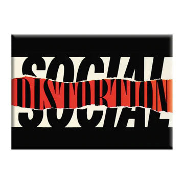 Social Distortion Ripped Logo Magnet Front