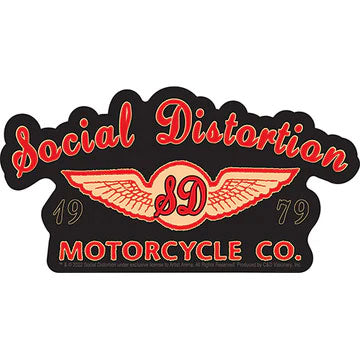 Social Distortion Moto Logo Sticker Front