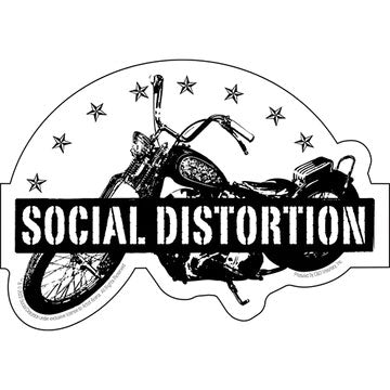 Social Distortion Moto Stars Sticker Front
