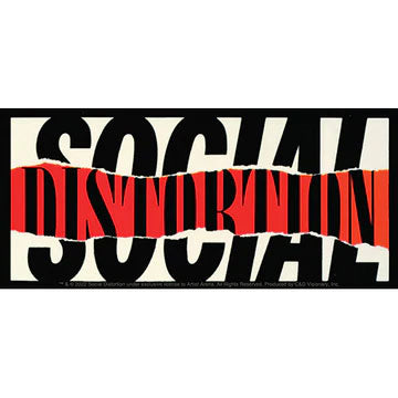 Social Distortion Ripped Logo Sticker Front
