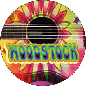 Woodstock Guitar Button Front