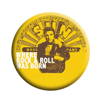 Elvis Presley Rock & Roll Born Button Front