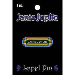 Janis Joplin KMET Pewter Pin Badge