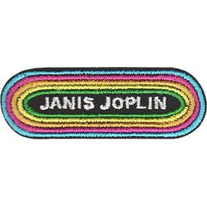 Janis Joplin KMET Logo Patchpins Embroidered Patch Front