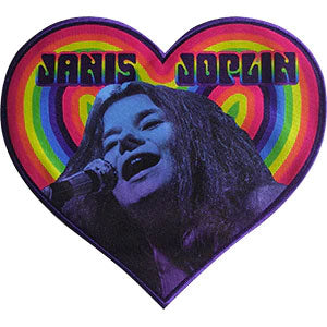 Janis Joplin Heart Back Patch Front