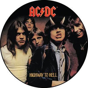 AC/DC Highway To Hell Button Front