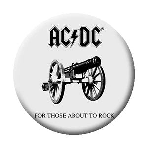 AC/DC About To Rock Grey Button Front