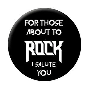AC/DC I Salute You Button Front