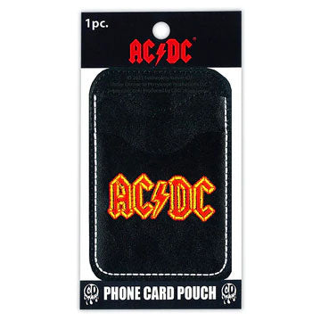AC/DC Logo Phone Card Pouch Business Front