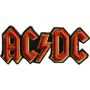 AC/DC Logo 3D Embroidered Patch Front