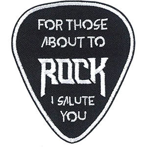AC/DC I Salute You Embroidered Patch Front