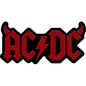 AC/DC Logo w/ Horns Sticker Front