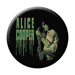 Alice Cooper w/ Snake Button Front