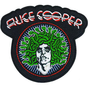 Alice Cooper Medusa Embroidered Patch Front