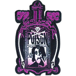 Alice Cooper Poison Bottle Embroidered Patch Front