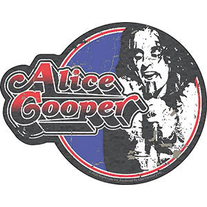 Alice Cooper Circle 5.25"x4.1" Sticker Front