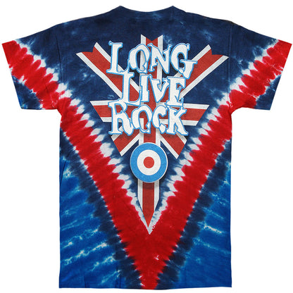 Who Long Live Rock Tie Dye T-shirt Back