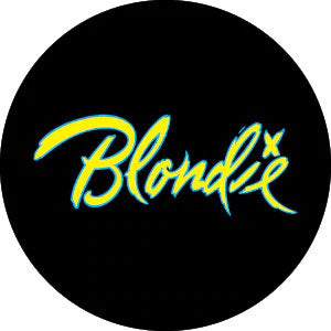 Blondie Logo Button Front