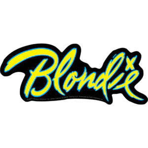 Blondie Logo Sticker Front