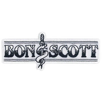 Bon Scott Snake Logo Embroidered Patch Front
