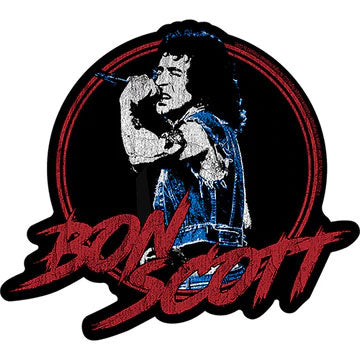 Bon Scott Singing Sticker Front