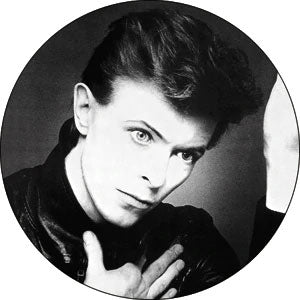 David Bowie Heroes Button Front