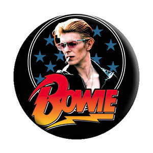 David Bowie Stars Button Front