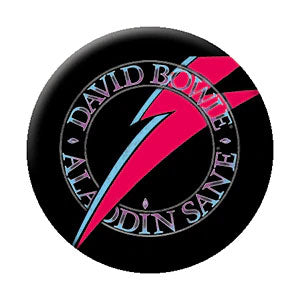 David Bowie Aladdin Sane Bolt Button Front