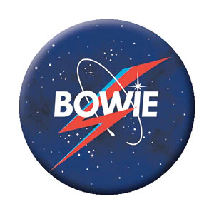 David Bowie NASA Logo Button Front