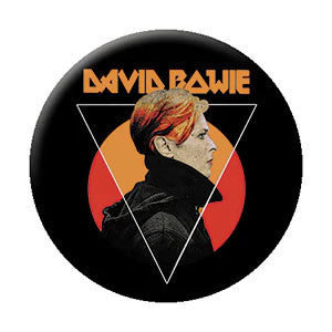 David Bowie Sun Triangle Button Front