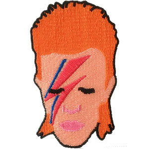 David Bowie Aladdin Sane Embroidered Patch Front