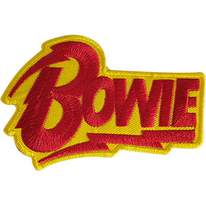 David Bowie Bolt Logo Back Patch Front
