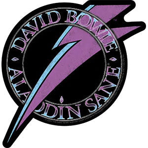 David Bowie Aladdin Bolt Sticker Front