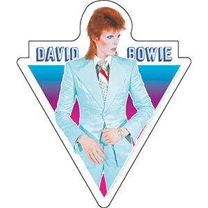David Bowie Blue Suit Sticker Front