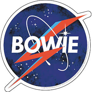 David Bowie Nasa Bolt Sticker Front